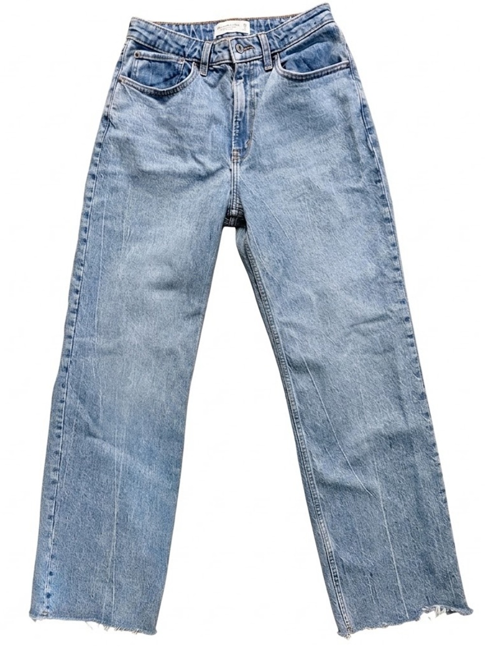 Abercrombie & Fitch Curve Love High Rise '90s Relaxed Jeans 28 / 6R Light Wash